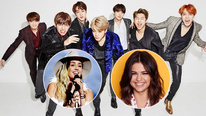 BTS đã 'vượt mặt' cả Selena Gomez, Miley Cyrus trên đất Mỹ?