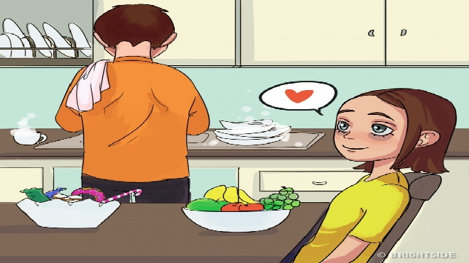 Có yêu thương, người ta những biểu lộ những hành động đáng yêu này