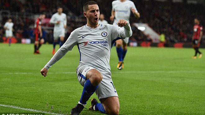 Bournemouth 0-1 Chelsea: Hazard ‘giữ ghế’ cho Conte