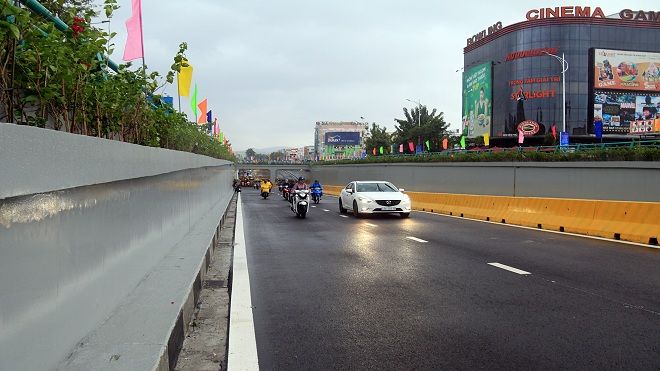 Cận cảnh hầm chui chữ Y 118 tỷ vừa thông xe ở Đà Nẵng