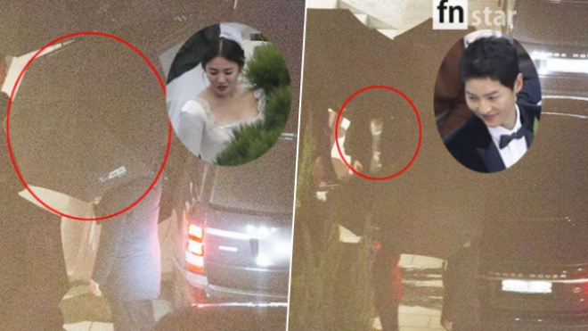 Hậu đám cưới, Song Joong Ki - Song Hye Kyo rời lễ đường bằng siêu xe, quyết không lộ mặt