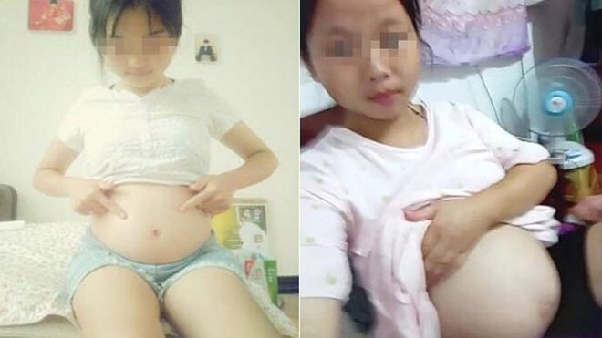 Các bé gái Trung Quốc rầm rộ livestream, đăng ảnh bụng bầu vượt mặt gây tranh cãi