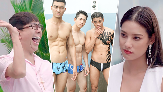 'Lật mặt showbiz': Long Nhật mê trai 6 múi lộ liễu, Lilly Nguyễn gia nhập 'Biệt đội 1-0-2'