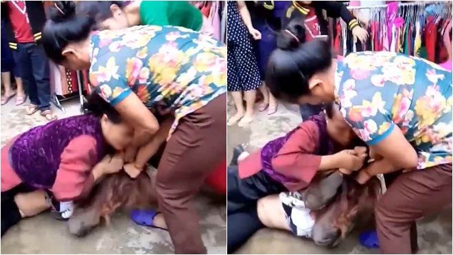 Xôn xao clip mẹ chồng 70 tuổi phụ con dâu đánh ghen nhân tình của con trai