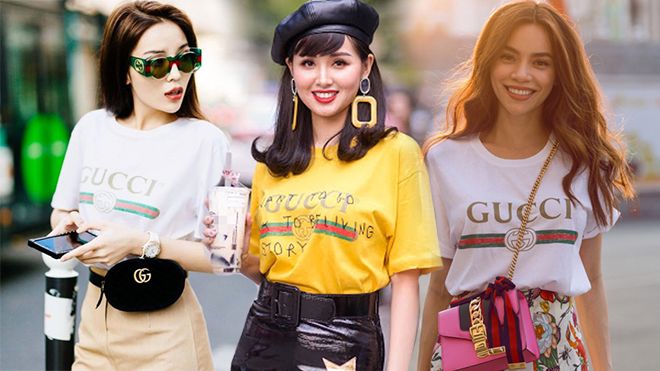 Đụng hàng áo thun Gucci 12 triệu đồng, Tâm Tít 'khí chất' không kém Hà Hồ, Kỳ Duyên