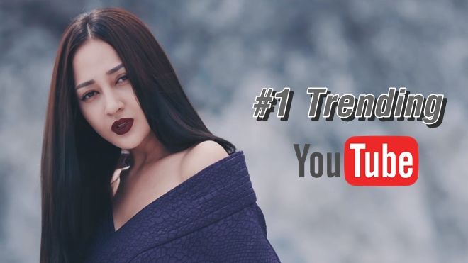 Chỉ sau nửa ngày, MV cổ trang của Bảo Anh đã đạt #1 thịnh hành Youtube