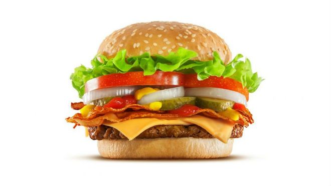 Cận cảnh chiếc bánh hamburger mà Tổng thống Trump đã dùng ở Nhật