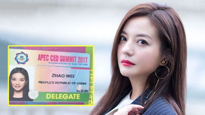 Triệu Vy là đại biểu tham dự APEC 2017 tại Đà Nẵng?