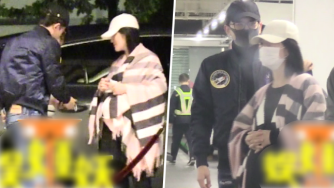 Lộ ảnh Tạ Na rõ bụng bầu, ông xã Trương Kiệt không rời nửa bước