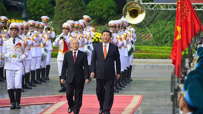 Tổng Bí thư Trung Quốc Tập Cận Bình đến Hà Nội