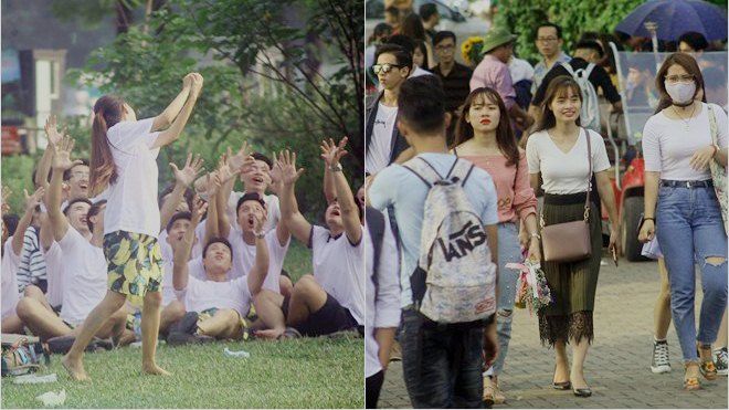 Chụp ảnh mùa kỷ yếu: Đã cố tìm nơi vắng vẻ, nào ngờ đến công viên Yên Sở cảnh tượng vẫn đông ngộp thở