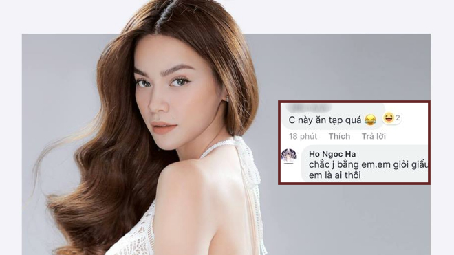 Bị anti-fan mỉa mai, Hồ Ngọc Hà đanh thép đáp trả