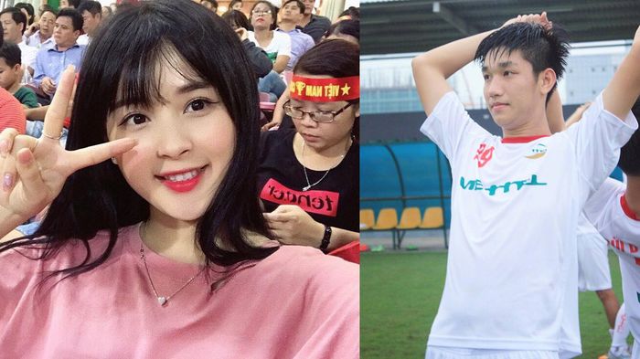 Hot girl ‘gây sốt’ sân Mỹ Đình là người yêu của đội trưởng U20 Việt Nam