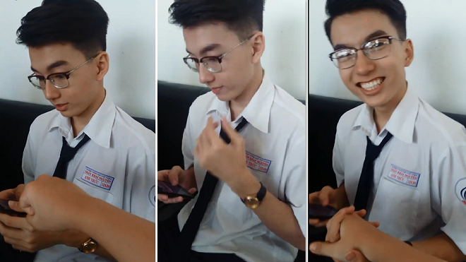 Nam sinh Sài Gòn 'đẹp trai quá đáng' trong clip dài 12s gây sốt cộng đồng mạng