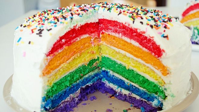 Cách làm bánh bông lan cầu vồng không cần máy đánh trứng