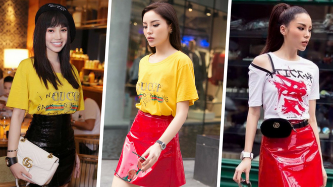 Nổi tiếng chơi đồ hiệu, Kỳ Duyên lại mặc một chiếc váy những 2 lần, đụng hàng đàn em Jolie Nguyễn
