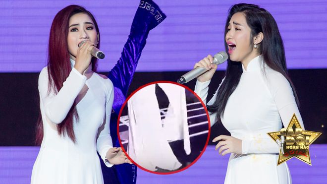 Hoà Minzy mất phong độ vì sự cố áo dài