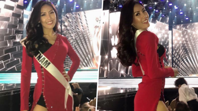 Nguyễn Loan rạng rỡ, quyến rũ 'bốc lửa' trong ngày tổng duyệt chung kết Miss Universe 2017