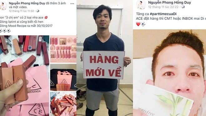 'Quân' bầu Đức rủ nhau làm thêm: Công Phượng bán cà phê, Hồng Duy buôn mỹ phẩm