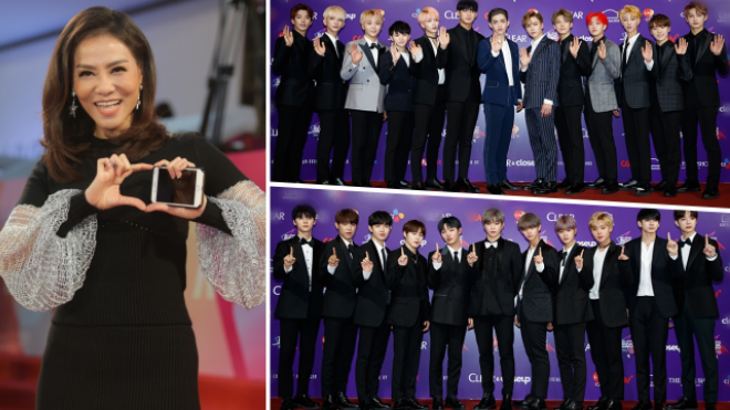 Thảm đỏ MAMA 2017: Host Thu Minh cực trẻ trung, Wanna One và Seventeen gây sốt vì vẻ điển trai hút hồn