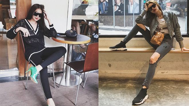 Cùng diện menswear xuống phố, Minh Tú chứng tỏ đẳng cấp 'bất bại' trước Thanh Hằng