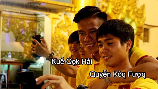 Gian nan đọc tên Công Phượng, Quế Ngọc Hải… theo bảng tiếng Việt mới