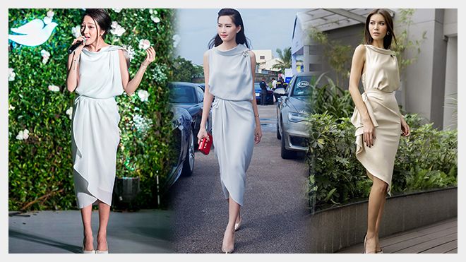 Hoa hậu-ca sĩ-người mẫu đụng váy áo, phong thái khác nhau 'một trời, một vực'