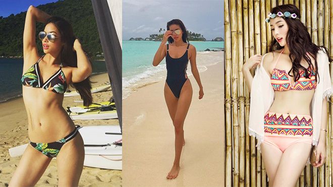 Cùng diện bikini, Phạm Hương, Kỳ Duyên 'lép vế' trước một Minh Tú nóng 'bỏng mắt'