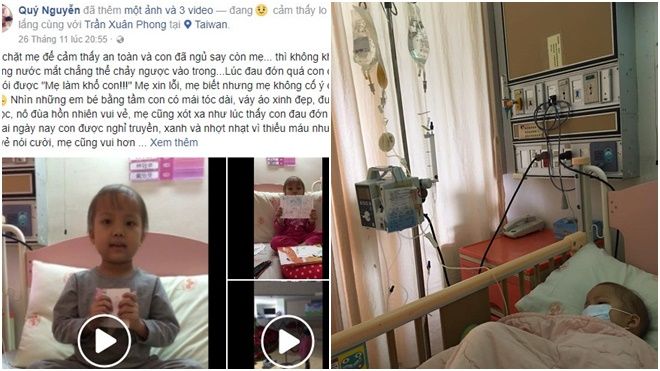 Tâm sự xúc động mẹ dành cho con gái 5 tuổi bị ung thư máu