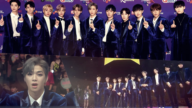 Sau giải tại Việt Nam, Wanna One xuất sắc được gọi tên trên sân khấu MAMA Nhật