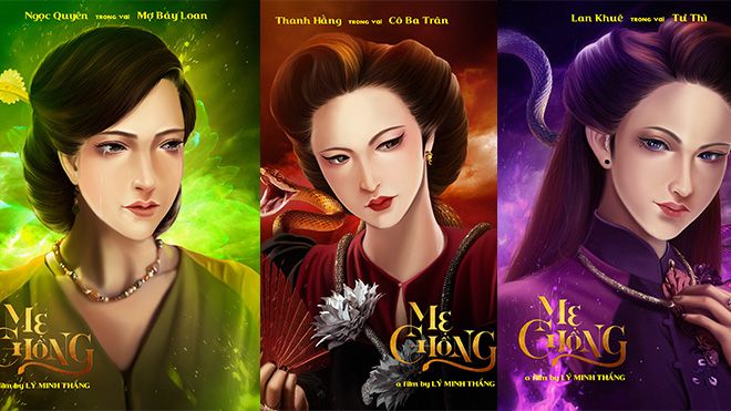 Mê mệt với bộ tranh vẽ fanart Thanh Hằng, Lan Khuê trong phim 'Mẹ chồng'