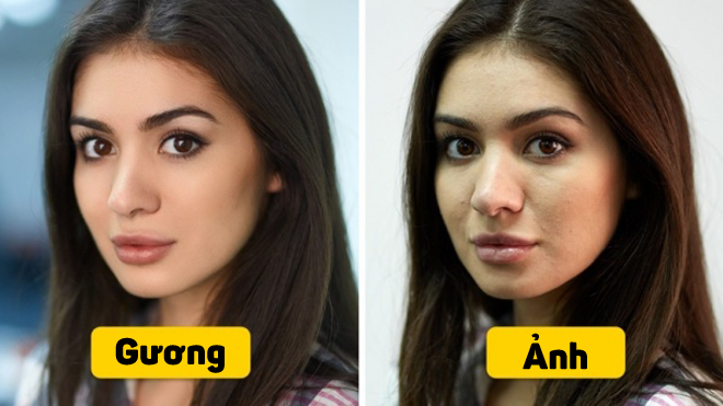 Vì sao soi gương bạn thấy mình xinh đẹp mĩ miều còn khi xem ảnh chụp thì chỉ muốn 'độn thổ'