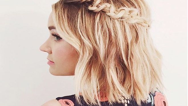 Tóc ngắn cũn vẫn có thể tết và tạo kiểu để xinh như công chúa