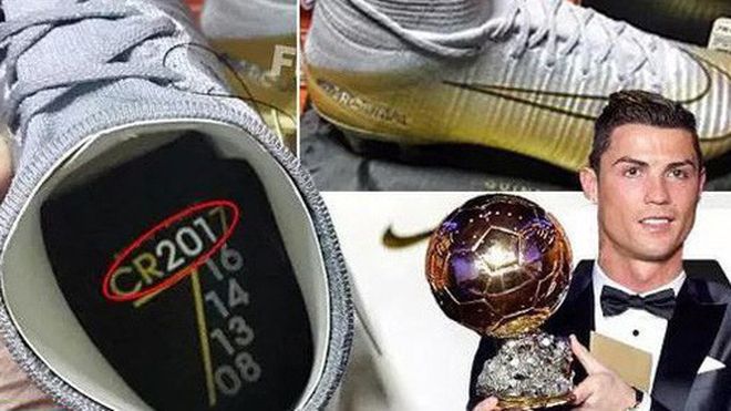 Đôi giày mới chứng minh chắc chắn Ronaldo sẽ giành Quả bóng vàng 2017