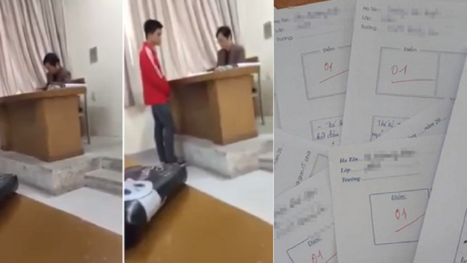 Clip gây sốc vì lớp Bách Khoa Hà Nội có điểm kiểm tra toàn 0,1,2,3… 'đều bước'