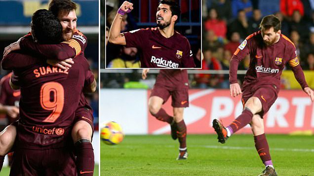 Messi - Suarez cùng 'nổ súng' sau tấm thẻ đỏ bất ngờ