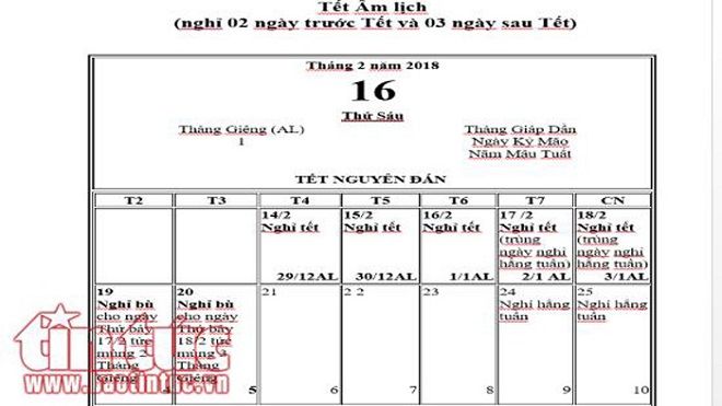 Thời gian nghỉ Tết Nguyên đán có được nâng lên thành 20 ngày?