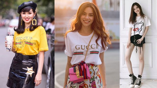 Áo thun hơn chục triệu đồng được sao Việt si mê mặc từ đầu năm đến cuối năm 2017