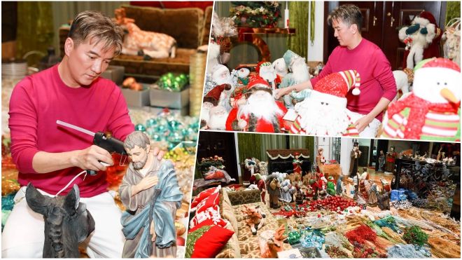 Đàm Vĩnh Hưng 'chơi lớn' trang trí Noel hoành tráng ngay tại nhà