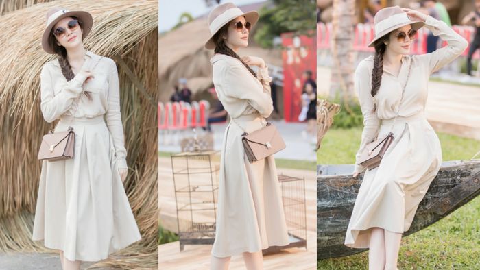 Chẳng cần đồ màu nổi, Lý Nhã Kỳ chỉ diện đơn sắc cũng đủ hút 'triệu ánh nhìn'