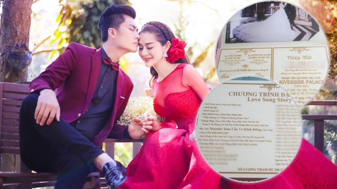 Hé lộ thiệp mời nhiều chữ nhất showbiz của Lâm Khánh Chi, đám cưới được 'trực tiếp YouTube toàn cầu'