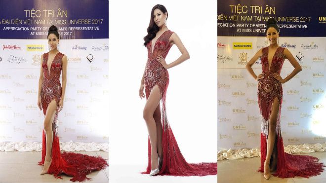 Diện lại đầm cắt xẻ táo bạo, Nguyễn Thị Loan khép lại hành trình 8 năm thi thố nhan sắc