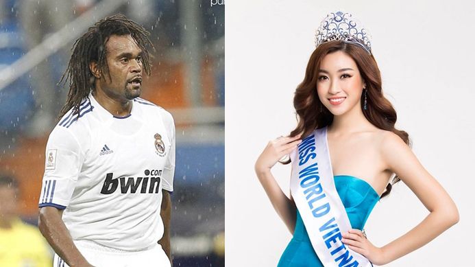 Hoa hậu Đỗ Mỹ Linh giao lưu với huyền thoại Real Madrid ở siêu kinh điển