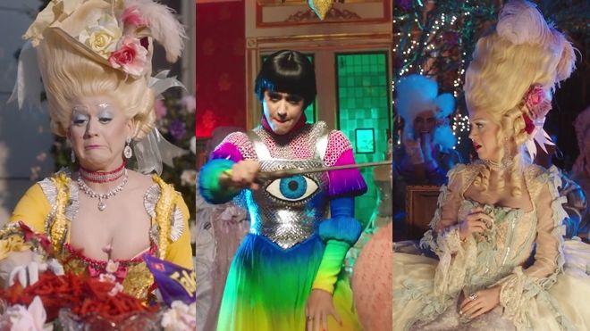 Katy Perry bị lôi lên máy chém trong MV mang đậm chất Pháp 'Hey, Hey, Hey'
