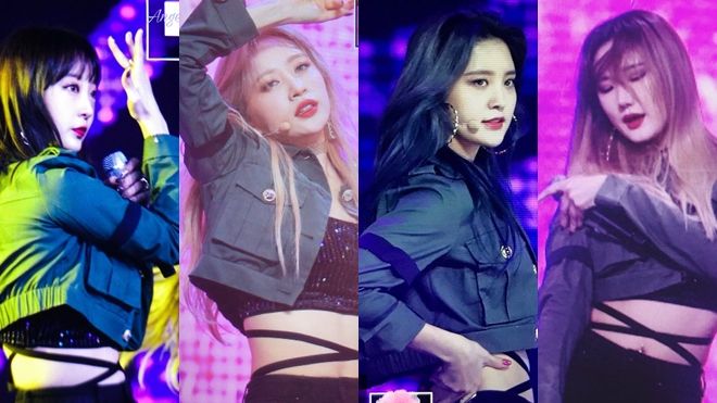 EXID đeo ruy băng đen tưởng niệm đàn anh Jonghyun trên sân khấu M Countdown