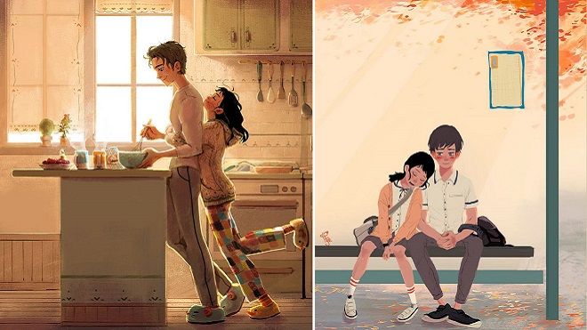 Bộ tranh khiến bạn phải nhận ra, tình yêu là những điều đơn giản mà ấm áp thế này thôi!