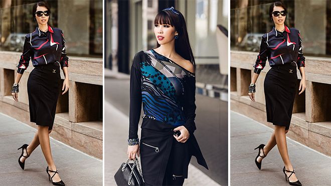 Nổi loạn là thế nhưng khi xuống phố Hà Anh lại dịu dàng khiến ai cũng bất ngờ!