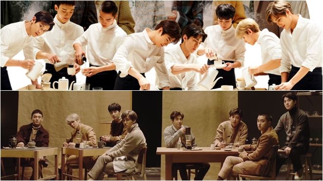 Làm sao kìm lòng với các 'hoàng tử cafe' EXO đẹp rụng rời trong MV thế này?