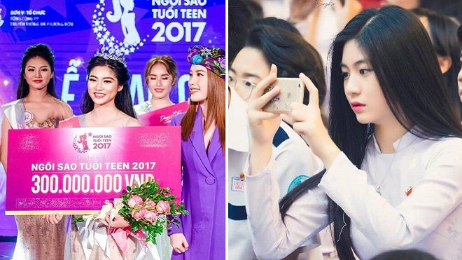 'Nữ sinh áo dài bị chụp lén' xuất sắc đăng quang Miss Teen 2017!