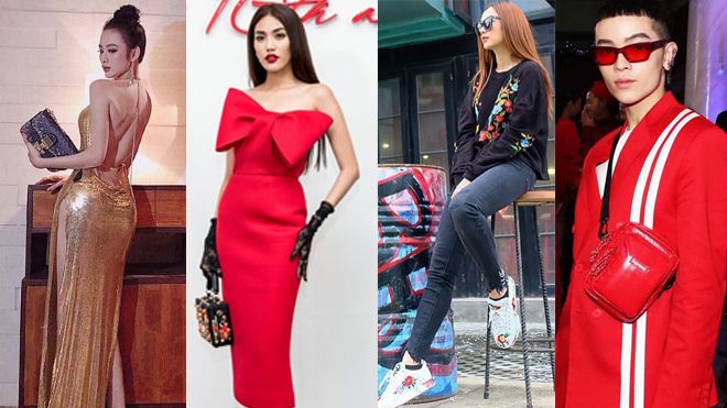 Tuần qua, Minh Hằng diện sneaker sặc sỡ, Lan Khuê chuộng clutch hình hộp cá tính